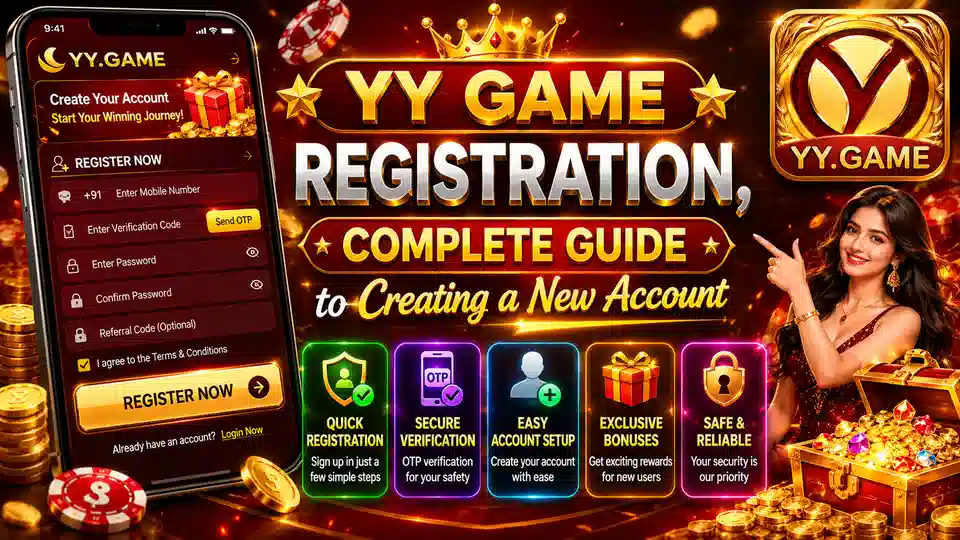 YY Game registration guide for creating a new account
